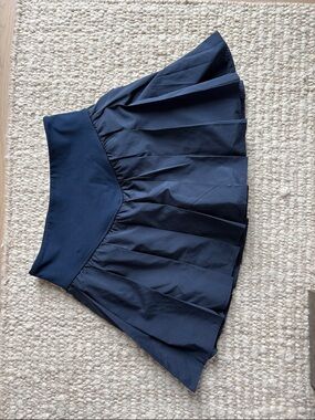 FP Movement by Free People Navy Pleated Skater Skirt